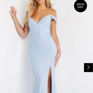 Formal ice blue gown